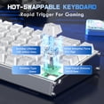 thumbnail image 6 of ATTACK SHARK X68MAX HE Rapid Trigger CNC Aluminum Keyboard Magnetic Switch with C01Ultra RGB Coiled Cable, 6 of 9