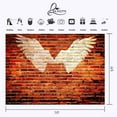 thumbnail image 2 of ABPHOTO Polyester 7x5ft Red Brick Wall Backdrop Opening Wings Photography Background Studio Props, 2 of 5