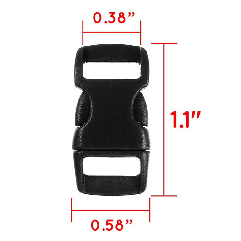 3/8 Inch Military Green Contoured Side Release Plastic Buckle Closeout