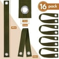 thumbnail image 2 of BlinkLLX 16 Pieces Tree Tie for Staking 16 in Tree Stake Kits Support Straps or Newly Planted Saplings and Hurricane Protection with Grommet Heavy Duty Ties(Pure Green), 2 of 7