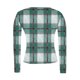 thumbnail image 5 of RKSTN Crewneck Shirts for Women Oversized Plaid Print Slim Ribbed Knitted Long Sleeve T Shirts Top Womens Casual Plus Size Round Neck Checkered Printed Stretch Loose Comfy Tee Fall Spring Clothes, 5 of 7