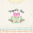thumbnail image 4 of Inktastic Papa's Girl Heart Flowers Girls Baby Dress, 4 of 5