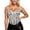 Beige, variant on Womens Glitter Sequin Corset Tops Lace Mesh Bustier Fish Boned Crop Top Removable Straps Tube Party Tops