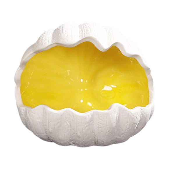 Nido de cerámica para hámster, cueva, escondite, linda casita para animales pequeños, hábitat para ratones. Amarillo