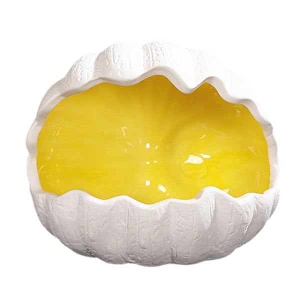 Nido de cerámica para hámster, cueva, escondite, linda casita para animales pequeños, hábitat para ratones. Amarillo
