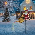 thumbnail image 4 of Christmas Solar Kettle Lights Garden Lawn Decorative Lights, Santa Solar Kettle Lights Outdoor Decor with Colorful LED Watering Can Design, Ideal for Festive Yard Decoration (Colorful Lights), 4 of 7