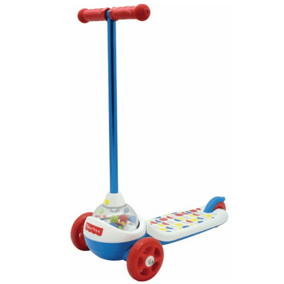 Fisher Price Popping Scooter with 3 Wheels and Wide Deck, for Unisex Ages 5 