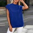 thumbnail image 3 of cocolona Womens Short Sleeve Sweatshirt Crew Neck Solid Color Casual Loose Pullover Tops with Pockets, 3 of 6