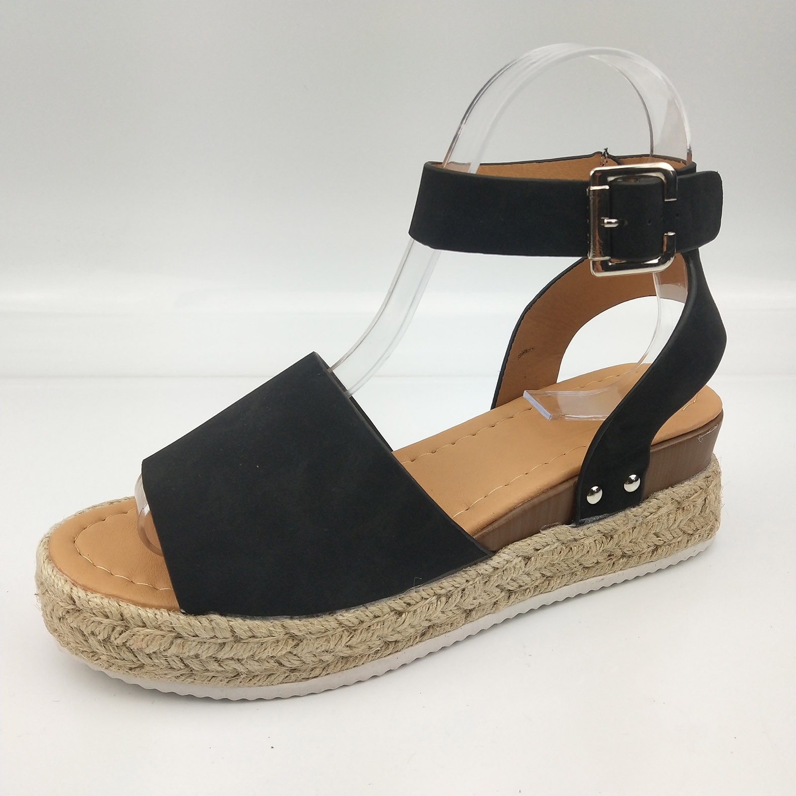 Azrian Woman Summer Sandals Open toe Casual Platform Wedge Shoes Casual Canvas Shoes - image 5 of 5