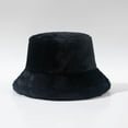 thumbnail image 6 of Yuanlong Womens Bucket Hat Fluffy Plush Plain Winter Fisherman Cap Windproof Warm Cozy Casual Minimal Daily Outdoor Headwear, 6 of 9