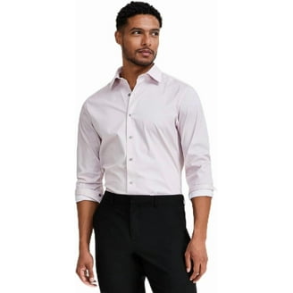 Lucky Brand Men's Slim-Fit Moisture-Wicking Check Dress Shirt Size S  14-14-1/2 - Walmart.com