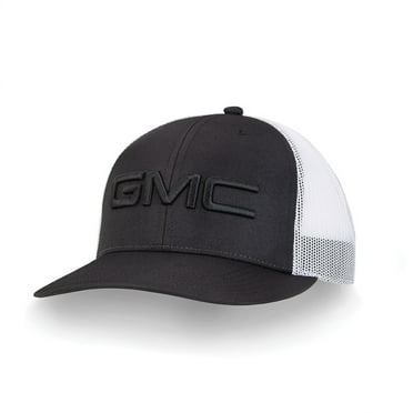 GMC 3D Black with White Mesh Hat - Adult Size