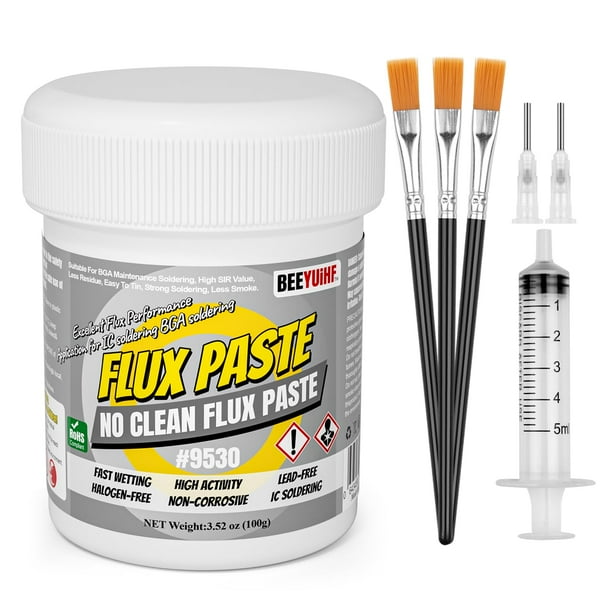 Pasta fundente para soldar BEEYUIHF No-Clean para electrónica, 100 g
