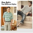 thumbnail image 5 of Men Nylon Reversible Ratchet Belt, Men Web Casual Work Belt for Jeans Pants with Automatic Slide Buckle, 5 of 7