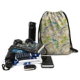 thumbnail image 3 of 13.5 x 16.5 Inch Waterproof Drawstring Backpack with Shoe Compartment – Lightweight Dry Wet Separation Gym Bag for Men Women & Teens, 3 of 5