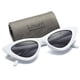 thumbnail image 1 of Kimorn Cat Eye Sunglasses Women Clout Goggles Kurt Cobain Retro Sun Glasses K0566 (White&Black) kimorn kimorn, 1 of 2
