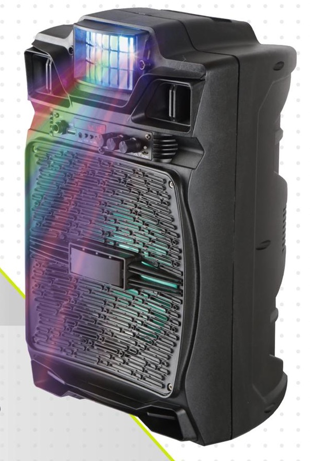 disco light and speaker