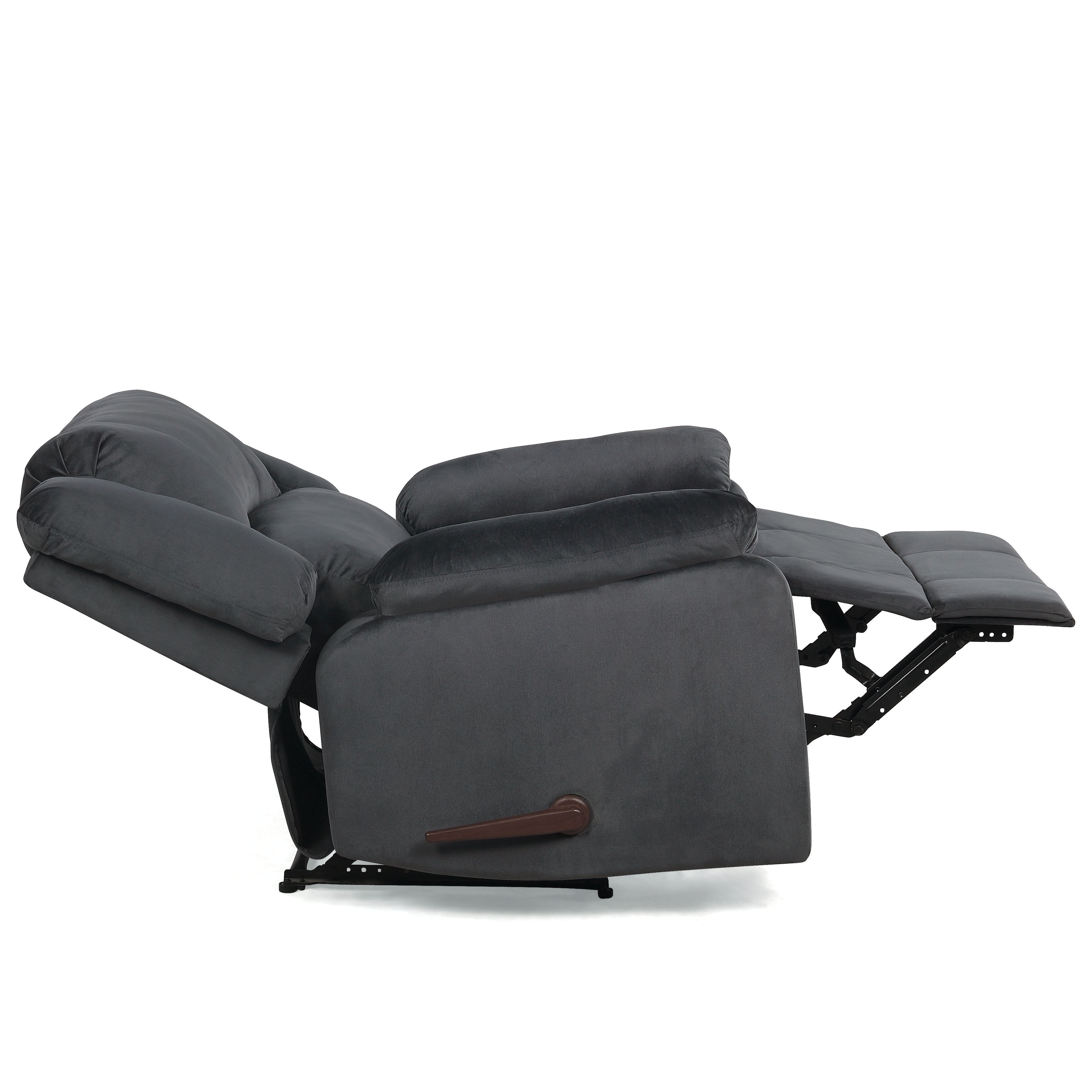 Relax-A-Lounger London Microfiber Manual Recliner, Steel Grey