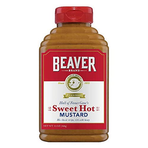 Beaver Brand Deli Mustard - 6 Pack Of 12.5oz Jars, Gourmet Horseradish, Garlic & Ginger Flavored