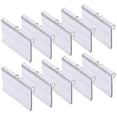 thumbnail image 1 of 70 portaetiquetas de plástico transparente para estante de alambre, etiqueta de precio minorista, etiquetas de cesta, etiquetas con clip para contenedores de almacenamiento, soport, 1 of 5
