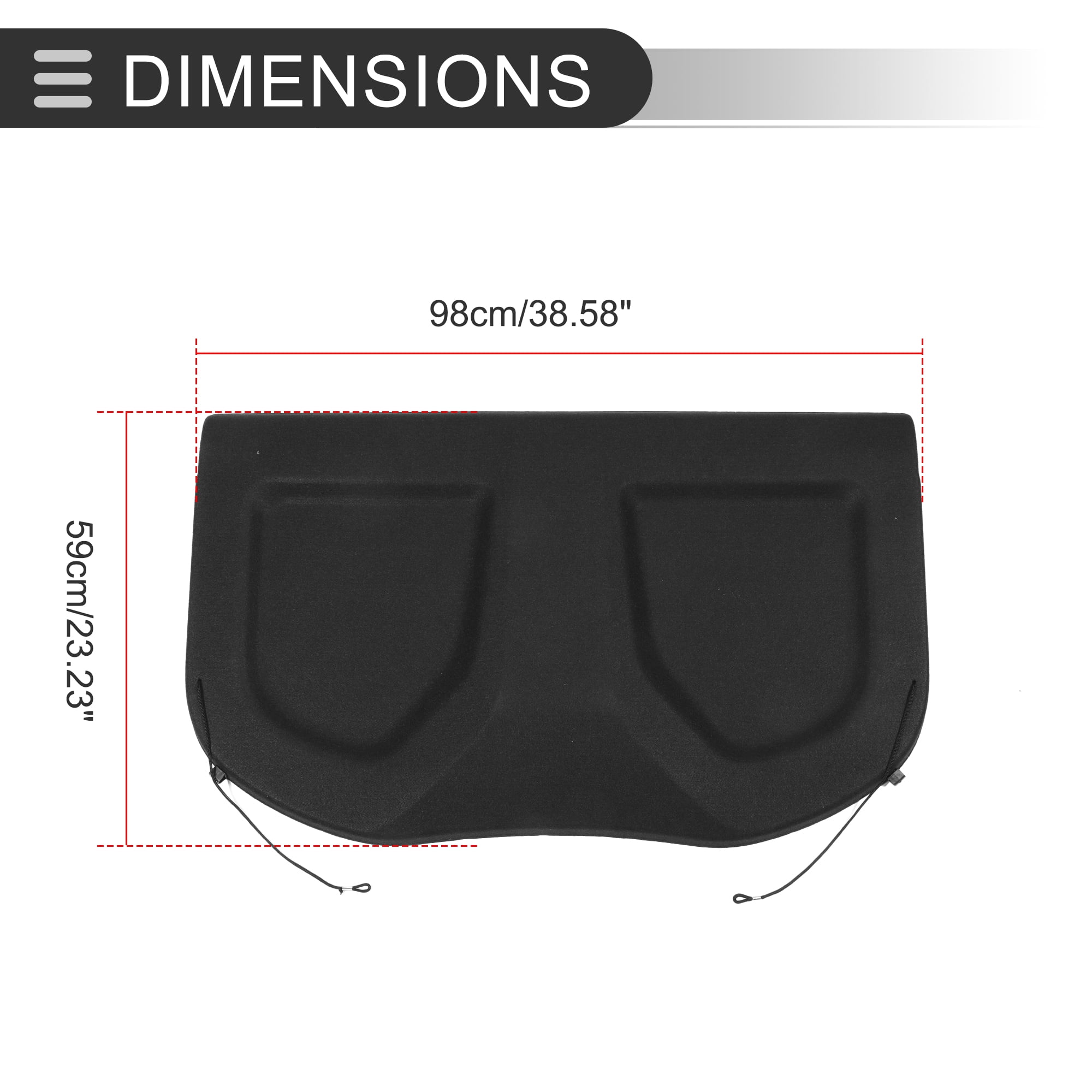 Unique Bargains Car Cargo Cover Board for Toyota CHR 2016-2021 Tonneau Shield Parcel