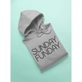 thumbnail image 3 of Sunday Funday Quote Hoodie Women -GoatDeals Designs, Female Large, 3 of 4