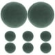 thumbnail image 1 of 8 piezas de esfera de espuma floral bloques redondas de espuma seca húmeda bloque de barro para flores de bricolaje Arreglos de ramo de bodas Floristas de la fiesta Decoración de la fiesta 9 cm, 1 of 8