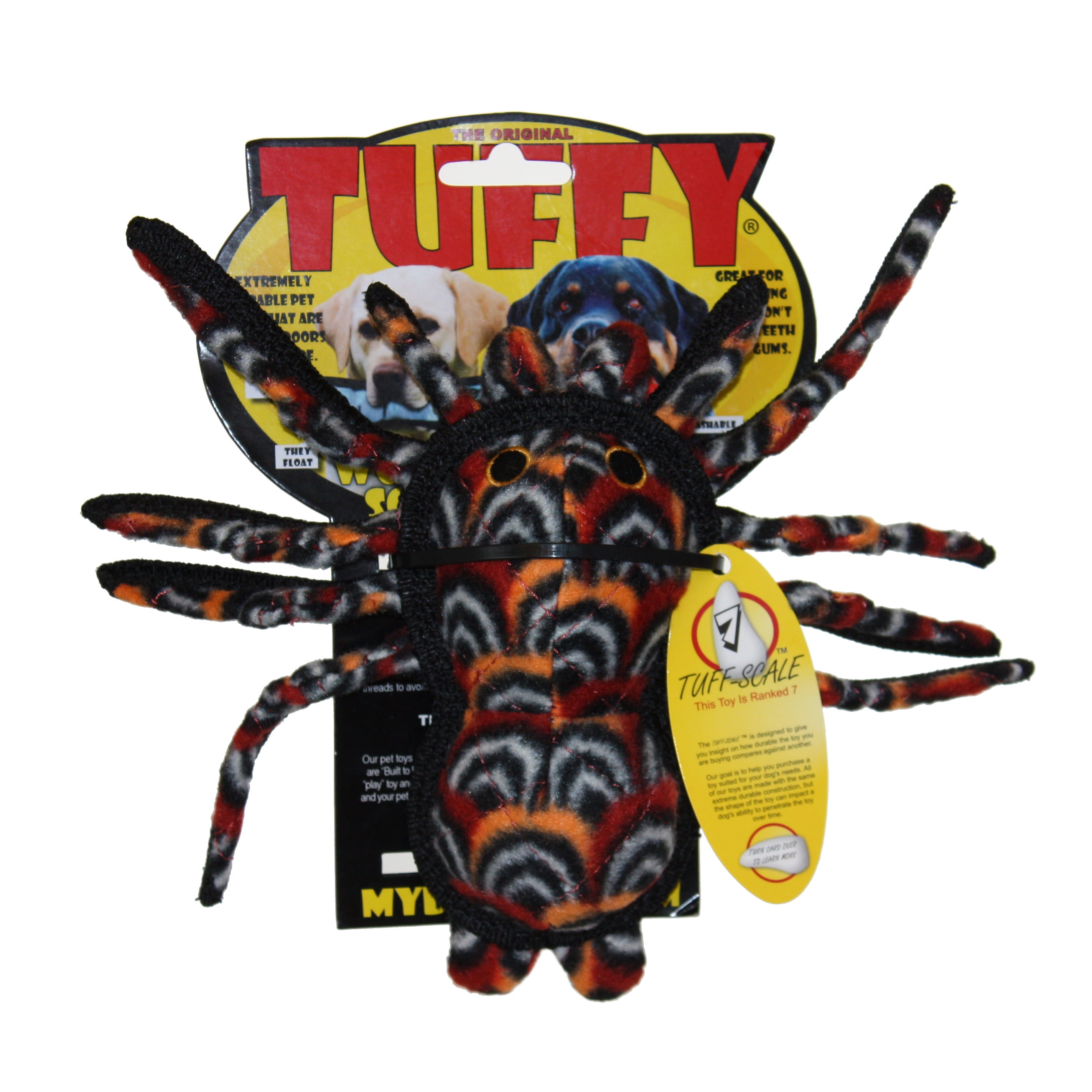 Tuffy Desert Tarantula Durable Plush Dog Toy