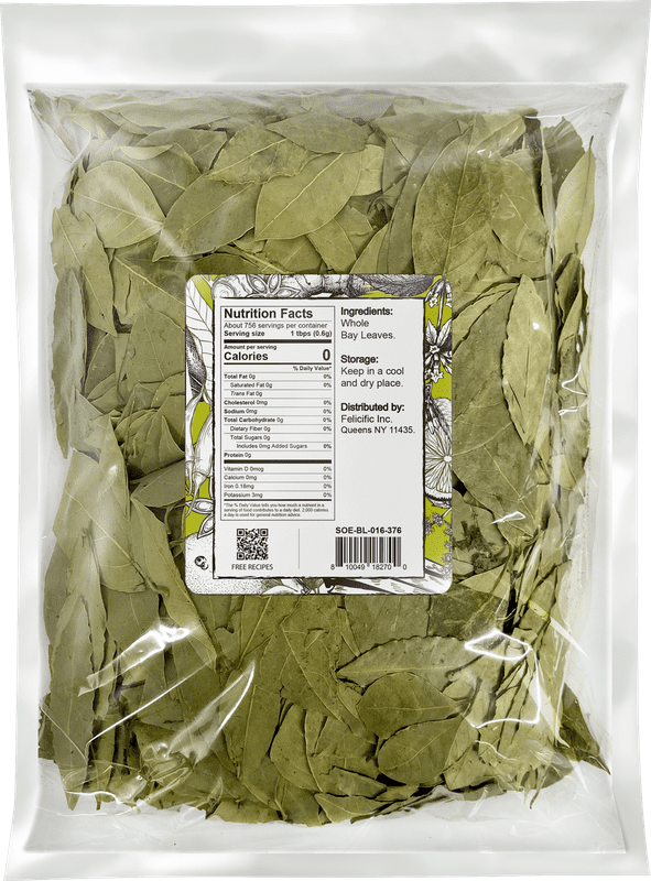 Soeos Bay Leaves 16 oz (454g), Bay Leaves Bulk, Bay Leaves Dry, Bay Leaf, Laurel Leaves, Natural Laurel Leaf, Natural Dried Bay Leaf, Dried Bay Leaves, Whole Bay Leaves