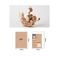 thumbnail image 3 of MasteelfCA 3 Set DIY Wooden Puzzle Plaything 3D Puzzle Toy Simulation Car Boat Train Style DIY Handmade Craft Jigsaw Puzzle Model (Mixed Style), 3 of 8