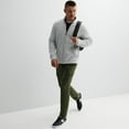 thumbnail image 4 of Men's FLX Full-Zip Textured Pullover Color: Grey Heather Size: M, 4 of 4
