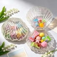 thumbnail image 1 of Juego de cajas de plástico transparente y colorido para almacenar dulces, con adorno decorativo para regalo, organizador versátil para artículos pequeños, paquete de 10, 1 of 7