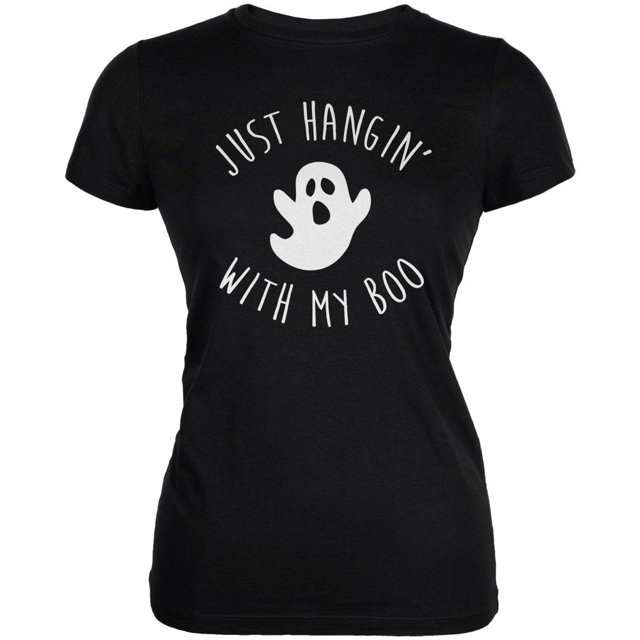 Halloween Just Hangin With My Boo Ghost T-Shirt Doux pour Juniors