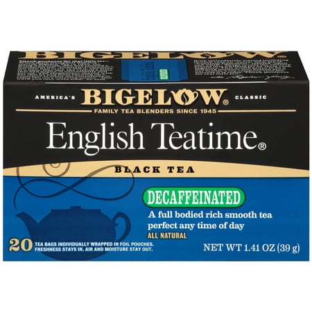 (4 Pack) Bigelow, English Teatime Decaf, Tea Bags, 20