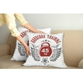 thumbnail image 2 of Ambesonne Fitness Throw Pillow Cover 2 Pack, Vintage Gym Emblem, 18", Red White Grey, 2 of 5