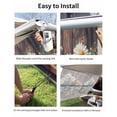 thumbnail image 7 of 4th of July RV Awning Sun Shade Screen 9'X15.3' Daisy Floral Mesh Sunscreen Butterfly Rustic Wood Grain Awning Shade Screen with Zipper UV Blocker Completed Kits for RV Motorhome Camper Trailer, 7 of 7