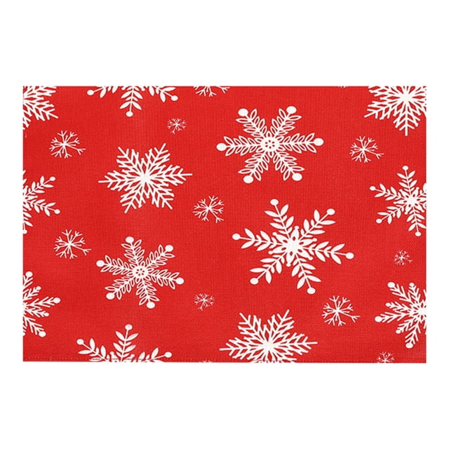 Christmas Table Decorations, Christmas Table Decoration Insulation Mat Kitchen and Dining Room Non Slip Waterproofing Mat