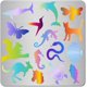 thumbnail image 1 of Plantilla de metal de 6,3 pulgadas con diseño de animales: mariposa, serpiente, lagarto, gato, océano, animal marino, tortuga, concha, pez, plantillas de acero inoxidable., 1 of 9