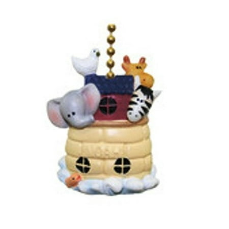 Noah's Ark Animals Elephant Giraffe Zebra Dove Fan Pull