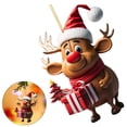 thumbnail image 4 of Alce Dibujos Animados Navidad Con Sombrero Suministros para Fiesta, 4 of 9