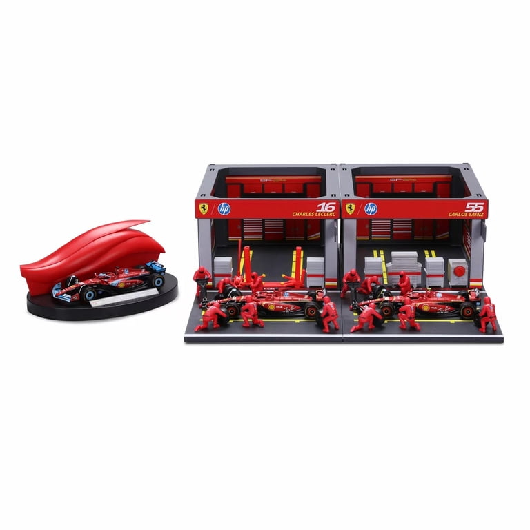 1:43 Formula 1 Deluxe Paddock Set - Ferrari - Walmart.com