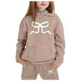 thumbnail image 1 of 3-6 Month Girl Clothes Teens Outfits Children's Hoodie Set With Bow Print, 1 of 4