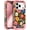 Pink Flower, variant on CASEFIV for iPhone Air Case,Glow in The Dark Heavy Duty Shockproof Protection Hard Plastic Bumper +Soft Silicone Rubber Protective Case for iPhone 17 Air 6.6 inch,Orange Butterfly