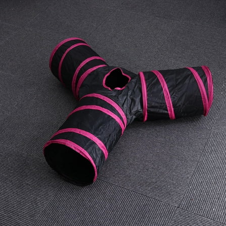 HEALEEP Pet Tunnel Toys 1Set Foldable 3 Way Tubes for Cats Guinea Pigs and Rabbits