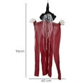 thumbnail image 2 of Halloween Hanging Witch Outdoor 37.7鈥? Skeleton Witch Halloween Decorations Outside, Scary Flying Ghost for Haunted House Yard Porch Party Supplies Decor, 2 of 4