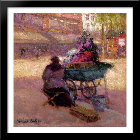 Waiting for The Practice 28x28 Large Black Wood Framed Print Art by Edouard Cortes