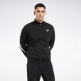 thumbnail image 2 of Reebok Mens Track Jacket Coat Small Black Solid, 2 of 9