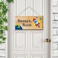 thumbnail image 5 of Personalized Kid's Name Room Sign Space Rocket Taking Flight, Customized Wood Hanging Plaque Door Sign Bedroom Sign, UV Printed Any Name Text for Son Daughter Kids, 5 of 7