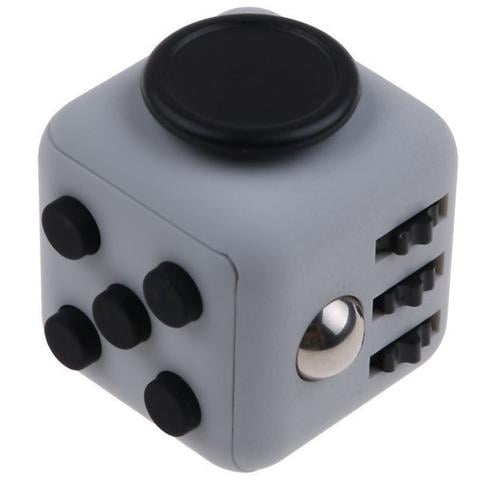 3 Pack Fidget Cube Toy Stress And Anxiety Reliever Toy Gray Walmart Com Walmart Com