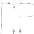 thumbnail image 4 of CNKOO Pyramid Sinkers 4 Pack  32 oz Fishing Weights for Saltwater Surf Gear Tackle, 4 of 8
